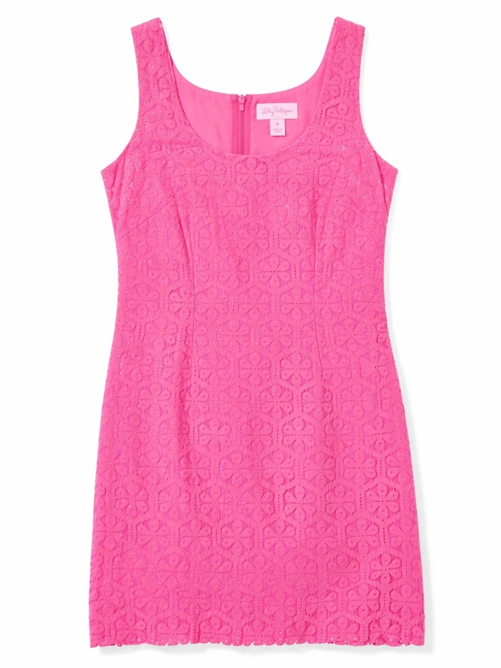 Lilly Pulitzer Neon Pink Lace Sheath Dress